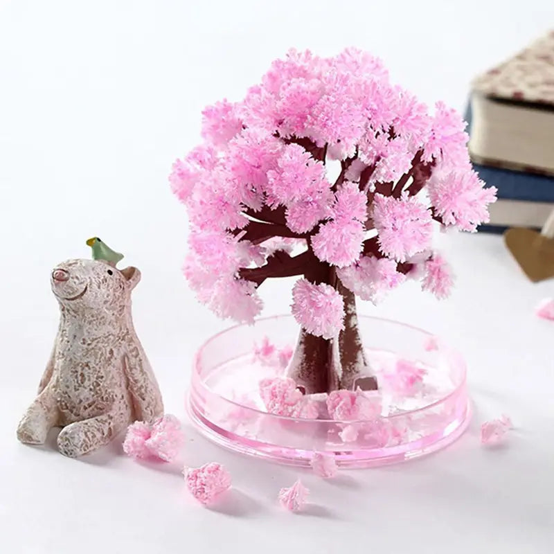 DIY Pink Cherry Blossom Crystal Growing Paper Tree for Desktop Display [YQT:AS-261008-001:63f70d29856588a0]