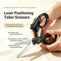 Laser Guide Tailor Scissors with Stainless Steel Blades for Sewing and Crafts [YQT:AS-260929-001:da15692edd76141f]