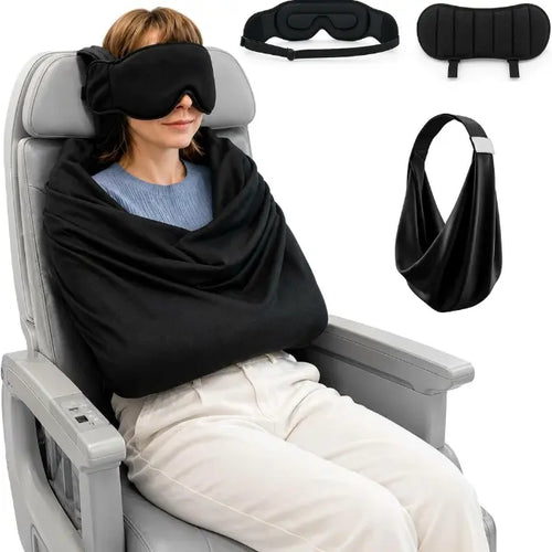 Airplane Travel Sleep Support Set with Eye Mask and Body Sling [YQT:AS-261006-003:2165b1567aee7c93]