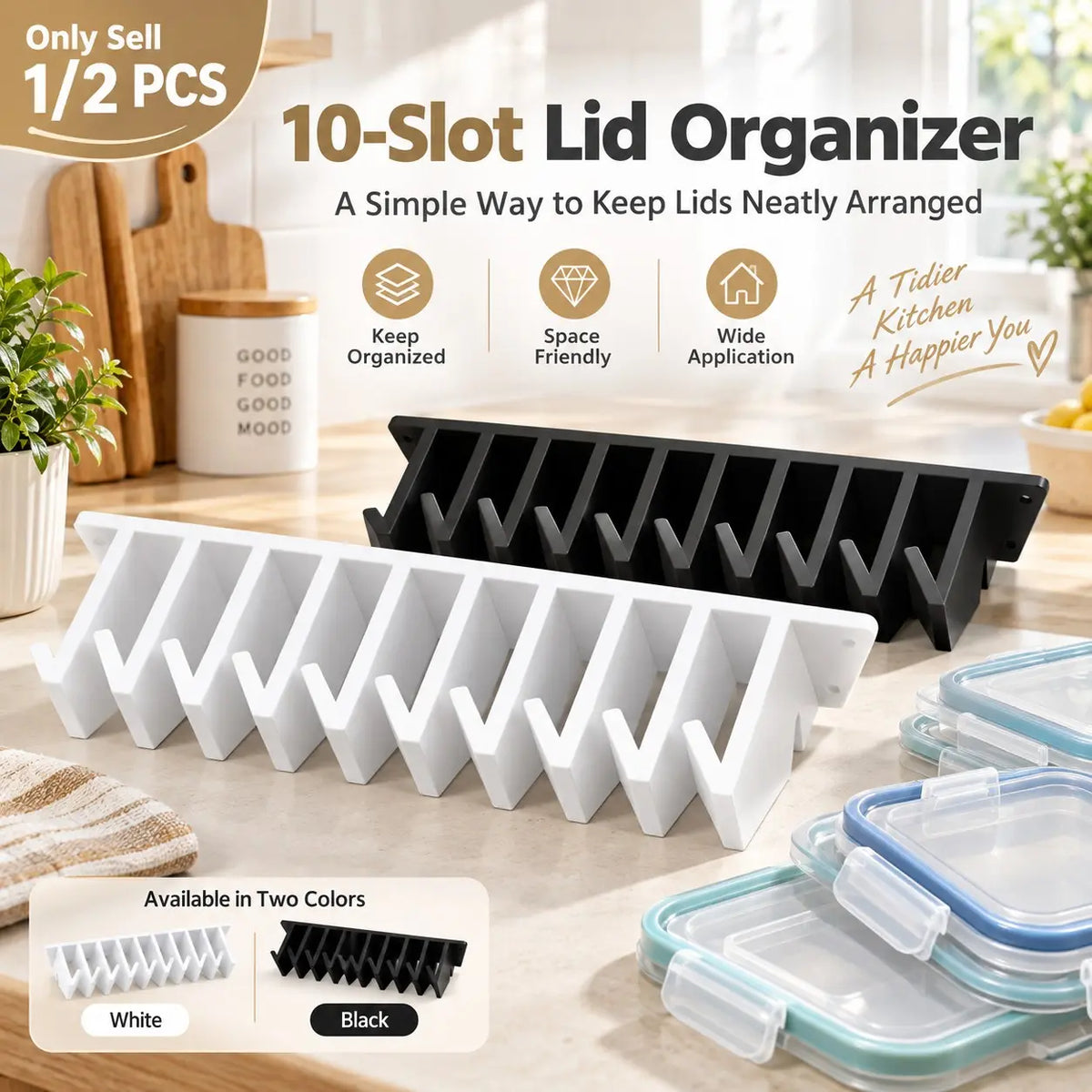 Hanging Kitchen Lid Organizer Rack with Individual Dividers for Cabinet Storage [YQT:AS-261008-004:2d7145f6a244a1af]
