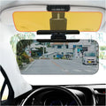 2-in-1 Car Sun Visor with Yellow and Gray Panels and Adjustable Clip [YQT:AS-261009-002:a96efb75645f31e0]