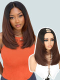Women's Yaki Straight Layered U Part Synthetic Wig with Curved Ends [YQT:ULO-260917-004:110810d9a98016b4]