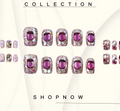 10-Piece Short Square Press-On Nails with Sparkly Rhinestones and 3D Designs [YQT:ULO-260918-004:294257df57b28c2e]