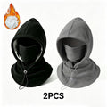 Two Piece Hooded Face Mask and Neck Cover Set with Adjustable Drawstrings [YQT:AS-261009-001:e63249836ea27d83]