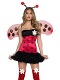 Women's Red and Black Polka Dot Bug Costume with Wings [YQT:ULO-260920-001:a84862abccc1762b]