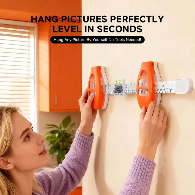 Adjustable Picture Hanging Tool with Bubble Level and Inch and Centimeter Ruler [YQT:AS-261006-009:5ca4e9ce7e2259ed]