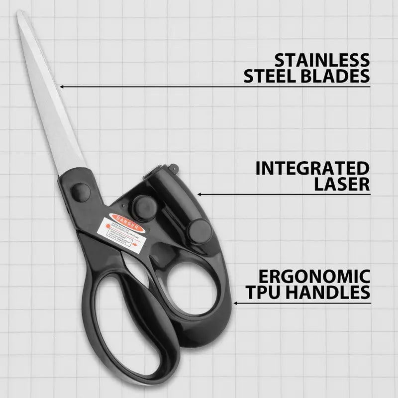 Laser Guide Tailor Scissors with Stainless Steel Blades for Sewing and Crafts [YQT:AS-260929-001:1e92d92507509fcb]