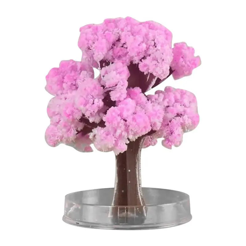 DIY Pink Cherry Blossom Crystal Growing Paper Tree for Desktop Display [YQT:AS-261008-001:17dc24170734f38a]