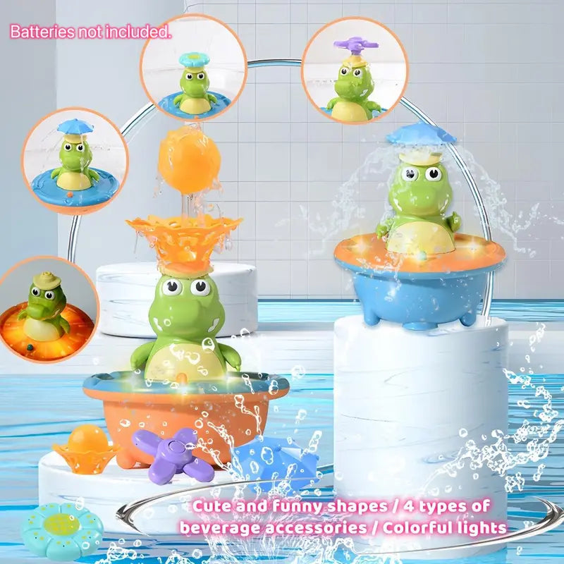 Floating Crocodile Bath Toy with Colorful Lights and Four Sprinkler Designs [YQT:AS-261008-008:c5fbb75d6a2c142c]