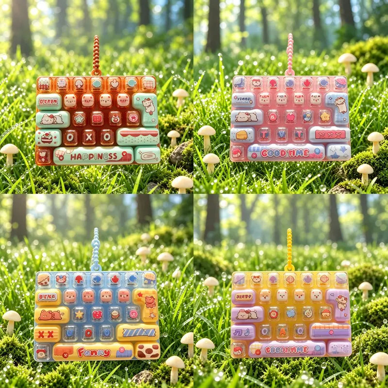 26-Key Mini Fidget Keyboard Keychain with Colorful Animal and Cartoon Designs [YQT:AS-261010-001:575689290dbb17e0]