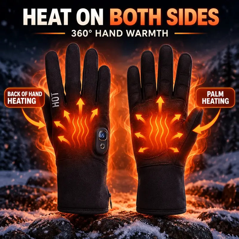 Rechargeable Heated Gloves with Adjustable Heat and Flip-Back Fingertips for Cold Weather [YQT:AS-261010-003:d511e13be565ace9]