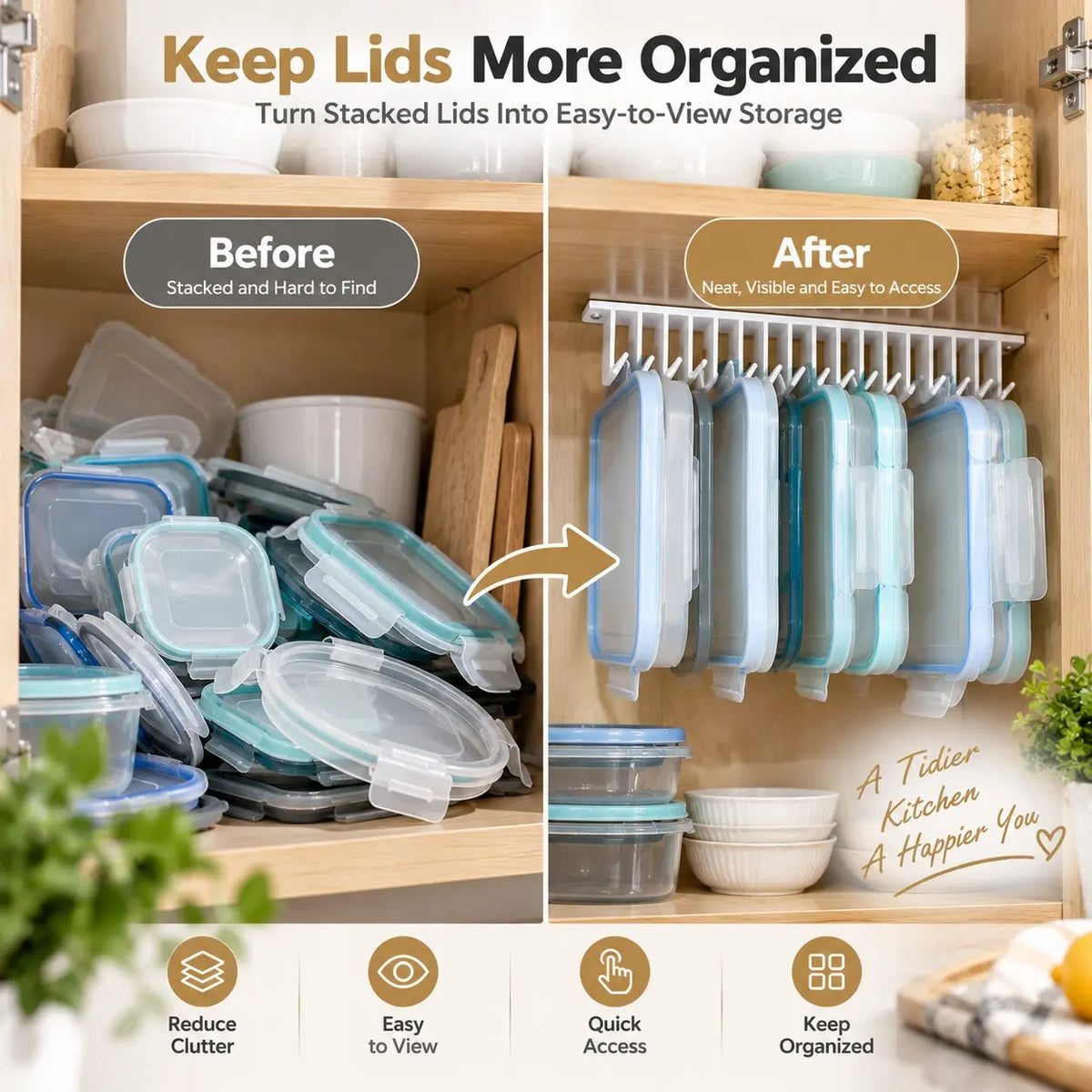 Hanging Kitchen Lid Organizer Rack with Individual Dividers for Cabinet Storage [YQT:AS-261008-004:b6a9c588ad7ac51c]