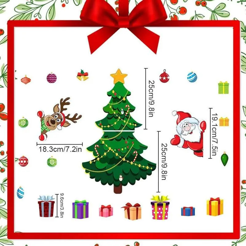 Christmas Refrigerator Magnets with Santa, Reindeer, Ornaments and Gift Designs [YQT:AS-261009-003:cd1147628779633b]