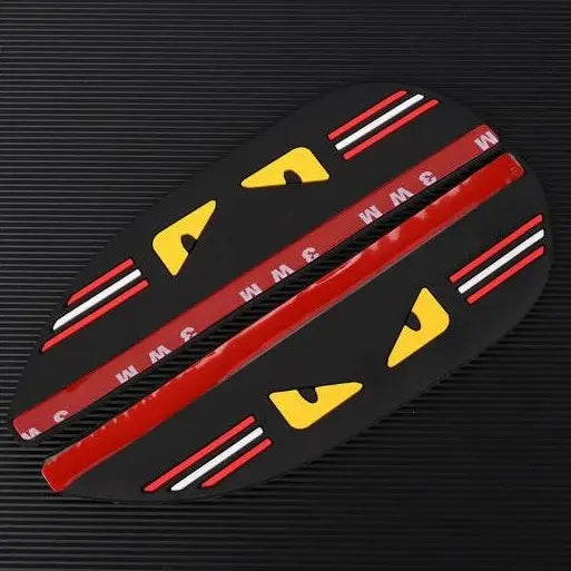 Car Side Mirror Rain Visor with Decorative Graphics and Stripe Accents [YQT:AS-261006-008:71dd9de9c8c5bef3]
