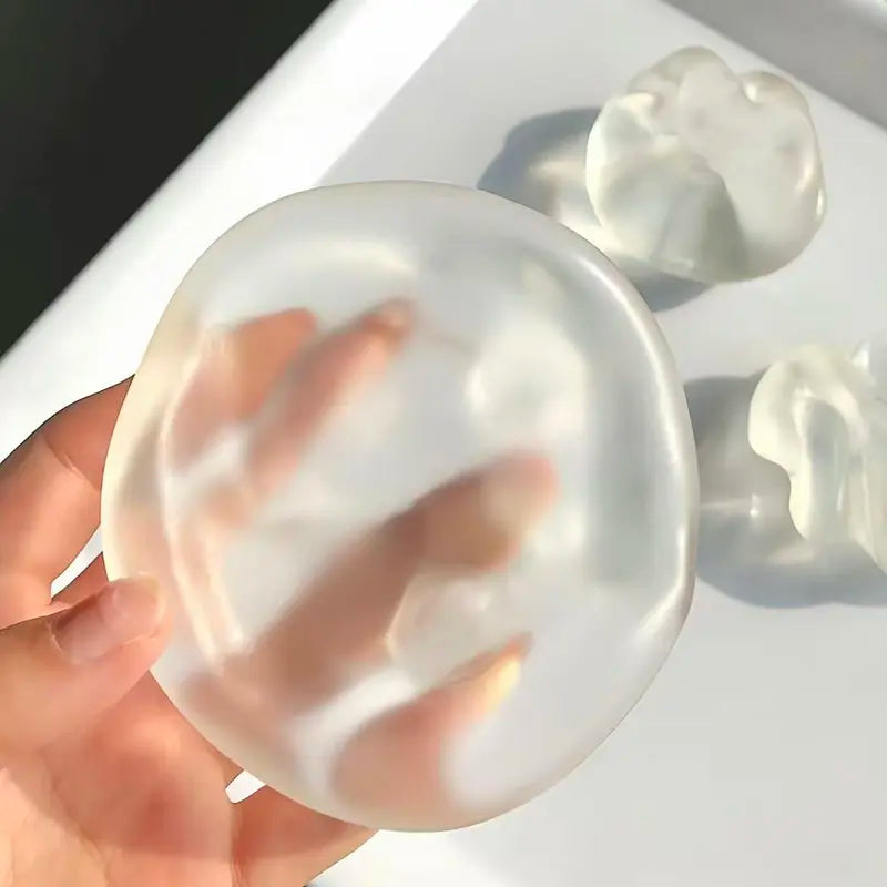 Soft Squeeze Fidget Toy with Rounded Shape in Translucent and Pearl Colors [YQT:AS-261006-006:b043097659e20468]