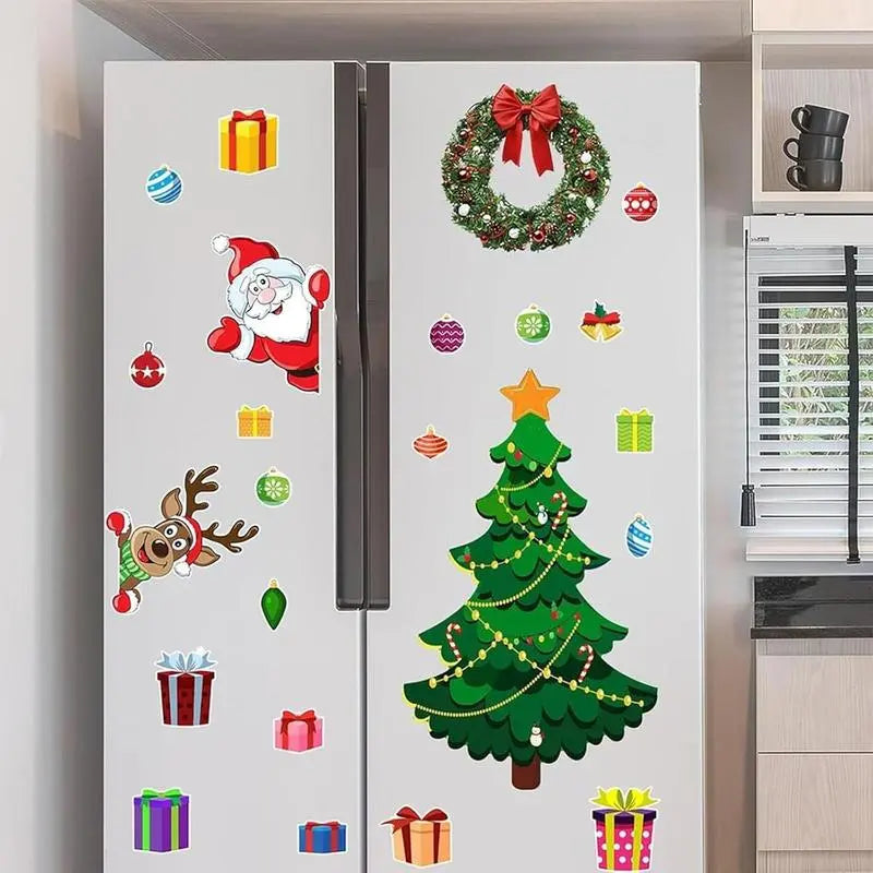 Christmas Refrigerator Magnets with Santa, Reindeer, Ornaments and Gift Designs [YQT:AS-261009-003:4a6f1fc5c2549b05]