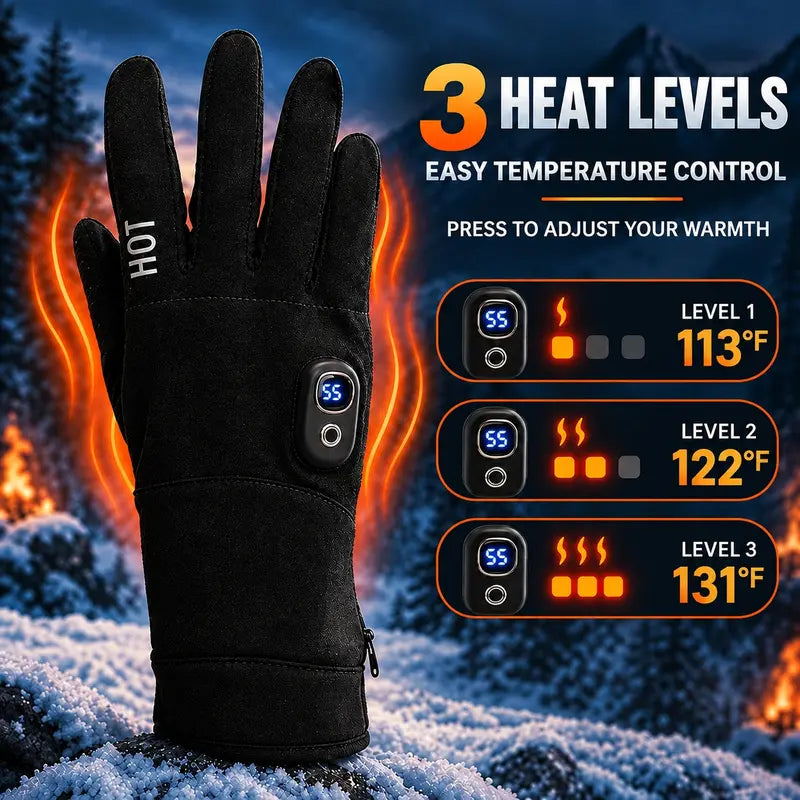 Rechargeable Heated Gloves with Adjustable Heat and Flip-Back Fingertips for Cold Weather [YQT:AS-261010-003:5ba59303c9e4fbca]