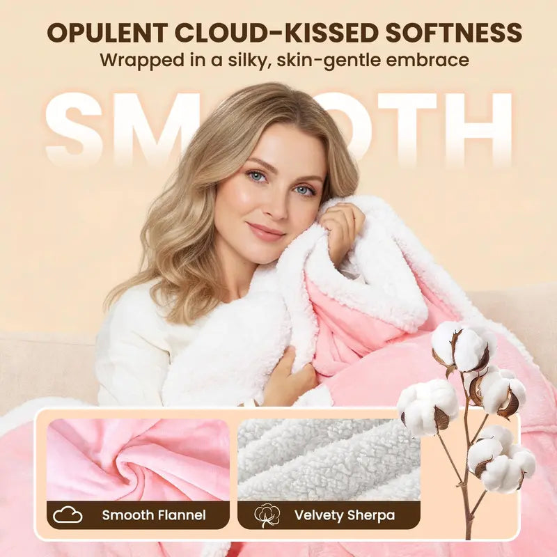 Wearable Heated Blanket Robe with Sleeves, Pockets and Soft White Lining [YQT:AS-261004-007:407a3edab7aa123f]