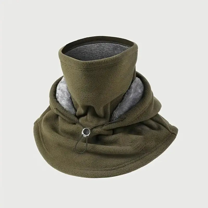 Two Piece Hooded Face Mask and Neck Cover Set with Adjustable Drawstrings [YQT:AS-261009-001:e2844d21de7e95ca]