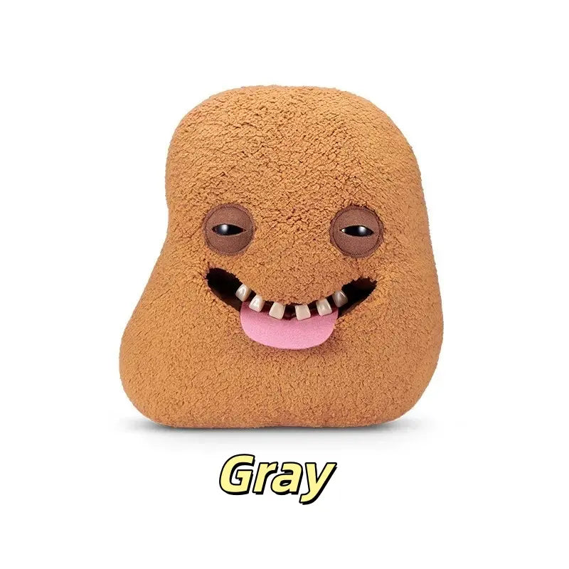Chicken Nugget Monster Plush Toy with Quirky Faces and Toothy Grins [YQT:AS-261006-005:32a0988037e20395]