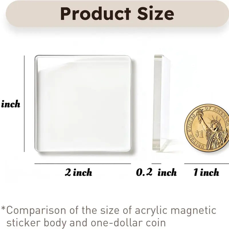 Clear Acrylic DIY Magnetic Photo Frames for Photos, Drawings and Crafts [YQT:AS-261006-007:ff04607b6f9f6026]