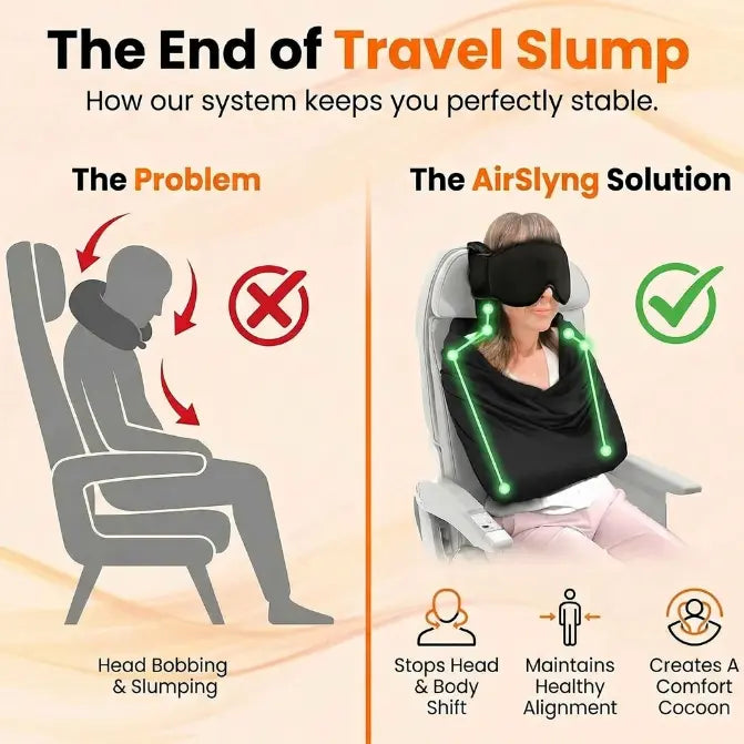 Airplane Travel Sleep Support Set with Eye Mask and Body Sling [YQT:AS-261006-003:3cf1dd52ea1c7212]