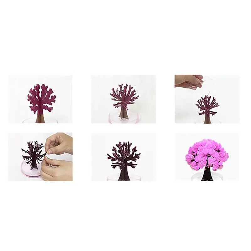 DIY Pink Cherry Blossom Crystal Growing Paper Tree for Desktop Display [YQT:AS-261008-001:a63c08526703e686]
