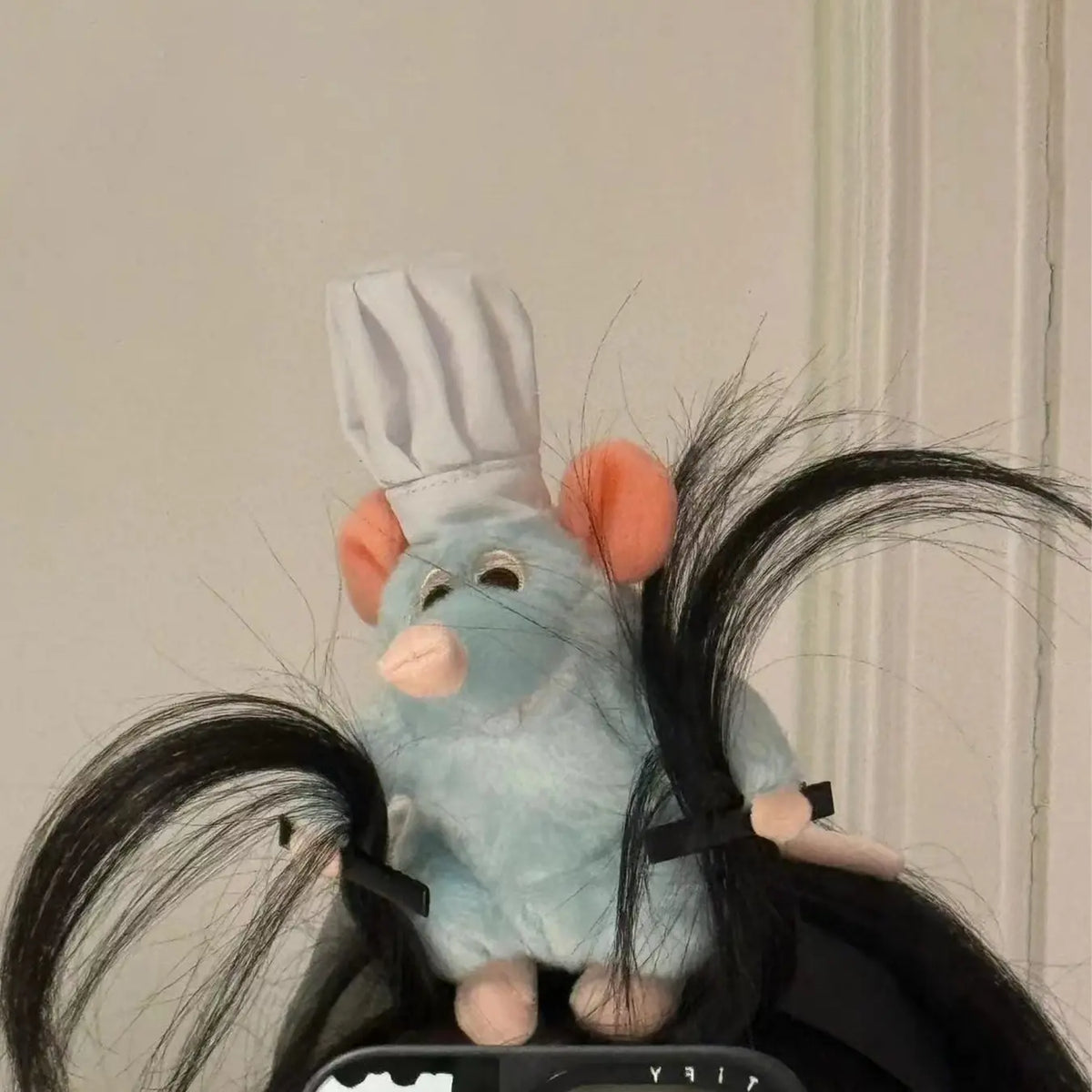 Cute Cartoon Mouse and Rabbit Plush Headbands with Decorative Hair Clips [YQT:AS-261011-001:9acb648ad506206e]