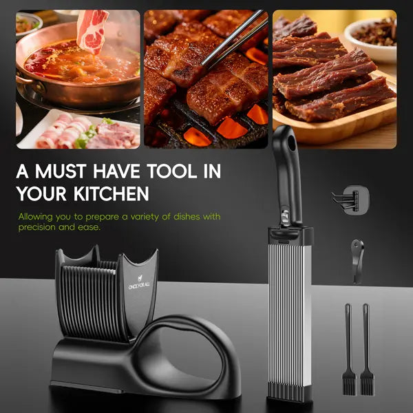 Manual Tabletop Meat Slicer with Adjustable Multi-Blade Cutter and Handle [YQT:AS-261004-006:99c442e44973906e]