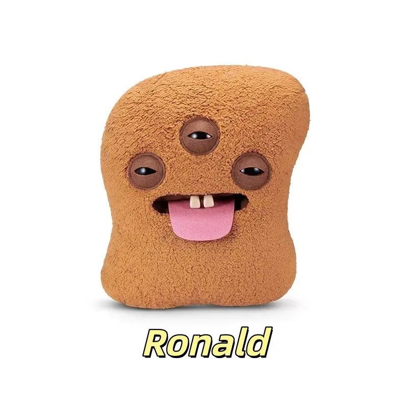 Chicken Nugget Monster Plush Toy with Quirky Faces and Toothy Grins [YQT:AS-261006-005:1525b7a326b765a9]