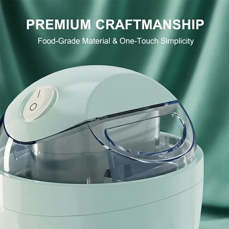 Mini Electric Ice Cream Maker with One-Touch Operation in Pastel Colors [YQT:AS-261004-001:adb725896557f486]