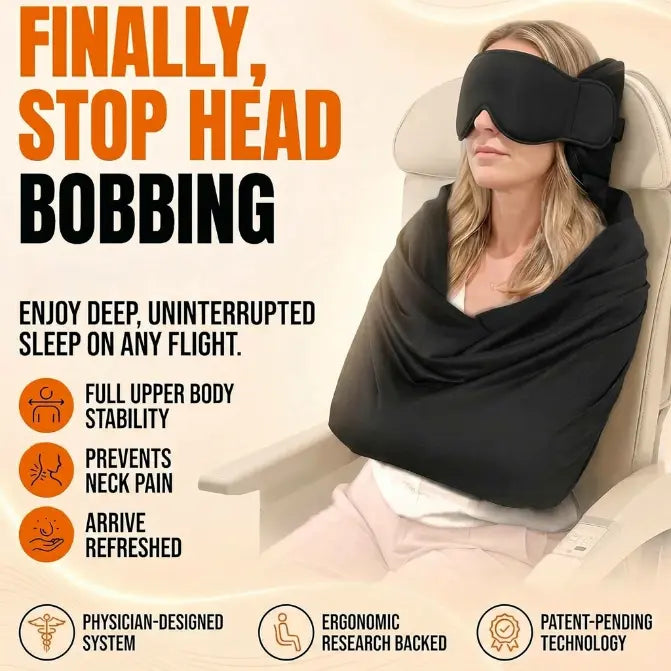 Airplane Travel Sleep Support Set with Eye Mask and Body Sling [YQT:AS-261006-003:d14e9bf3a6afe6ea]