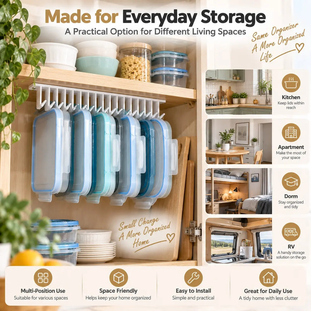Hanging Kitchen Lid Organizer Rack with Individual Dividers for Cabinet Storage [YQT:AS-261008-004:3960c9cac243a283]