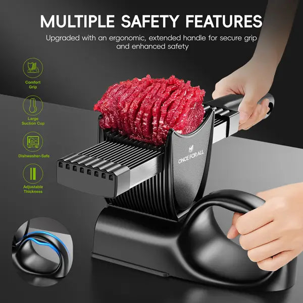 Manual Tabletop Meat Slicer with Adjustable Multi-Blade Cutter and Handle [YQT:AS-261004-006:704f7eccb32b8a9b]