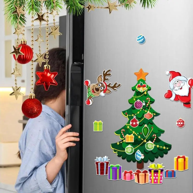 Christmas Refrigerator Magnets with Santa, Reindeer, Ornaments and Gift Designs [YQT:AS-261009-003:d1081ab53355ce31]