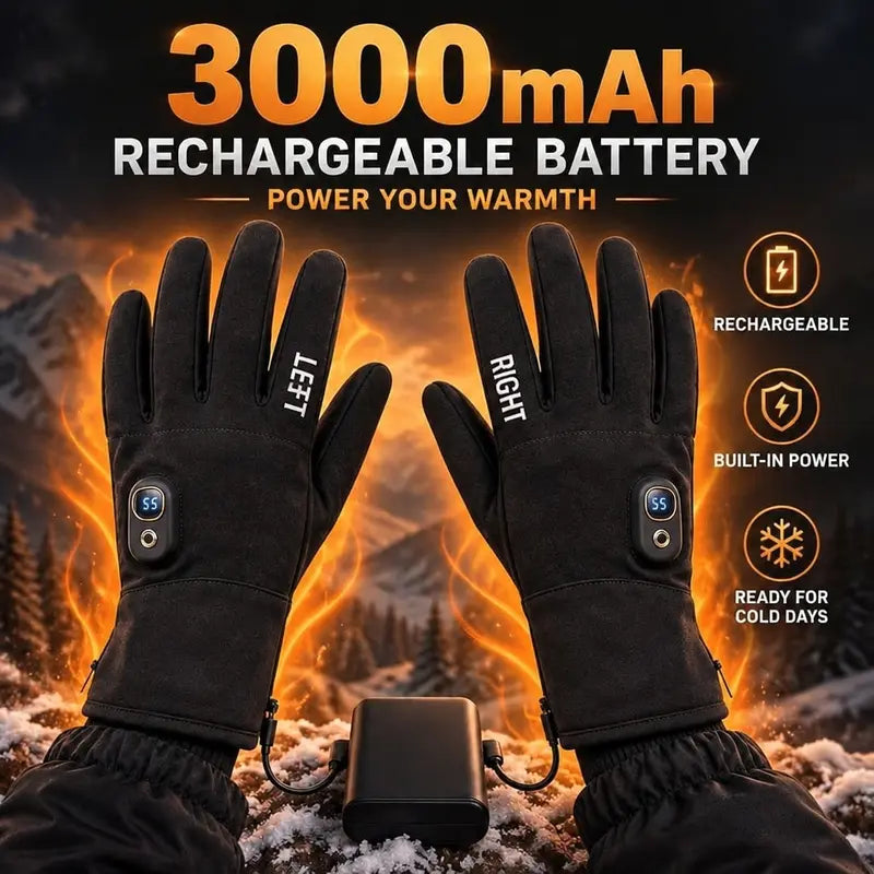 Rechargeable Heated Gloves with Adjustable Heat and Flip-Back Fingertips for Cold Weather [YQT:AS-261010-003:e55733d2c2f16995]