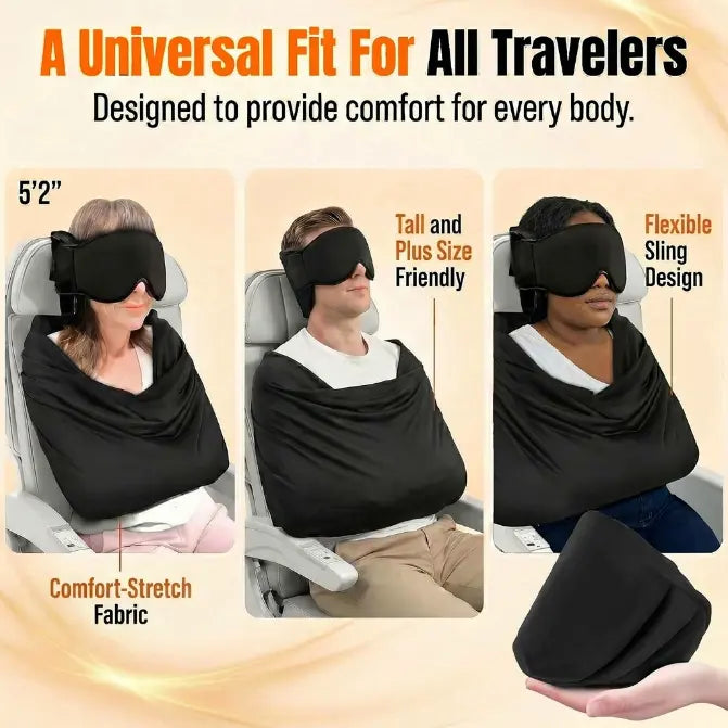 Airplane Travel Sleep Support Set with Eye Mask and Body Sling [YQT:AS-261006-003:1895a8694f7a811c]