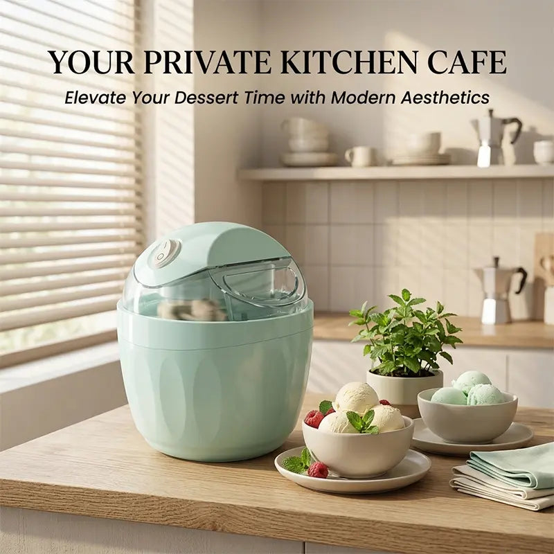 Mini Electric Ice Cream Maker with One-Touch Operation in Pastel Colors [YQT:AS-261004-001:503fb81590ec2880]