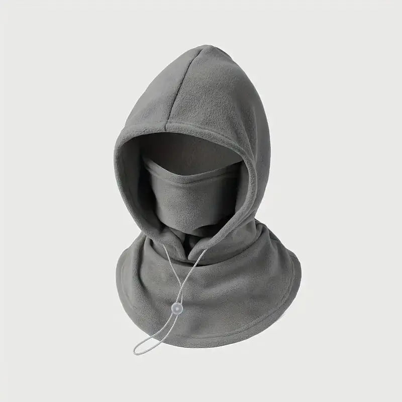 Two Piece Hooded Face Mask and Neck Cover Set with Adjustable Drawstrings [YQT:AS-261009-001:fe38247729bf4304]