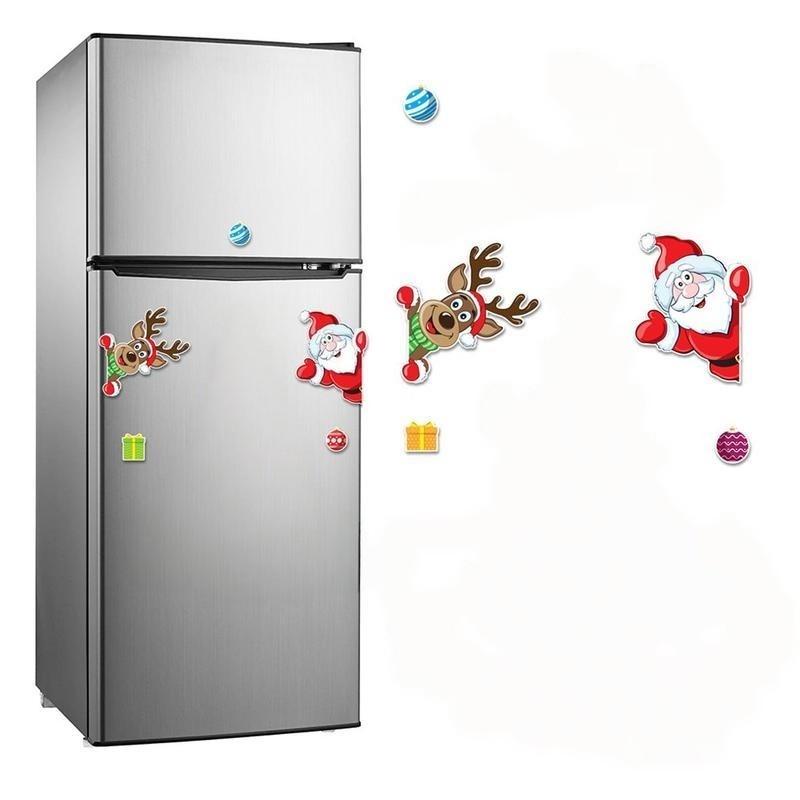 Christmas Refrigerator Magnets with Santa, Reindeer, Ornaments and Gift Designs [YQT:AS-261009-003:99506682b4135c56]