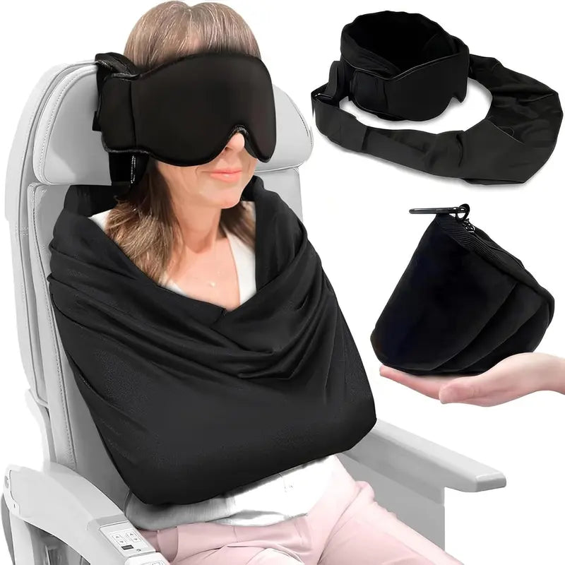 Airplane Travel Sleep Support Set with Eye Mask and Body Sling [YQT:AS-261006-003:11caa59dadba4f03]