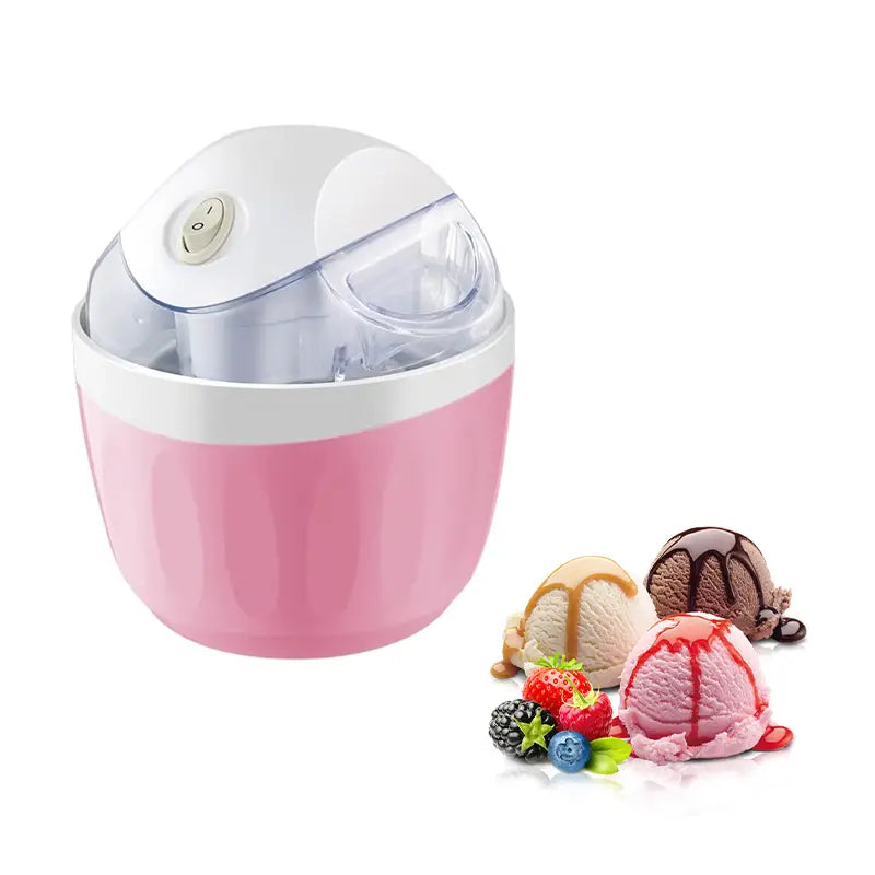Mini Electric Ice Cream Maker with One-Touch Operation in Pastel Colors [YQT:AS-261004-001:147640185565cbdd]