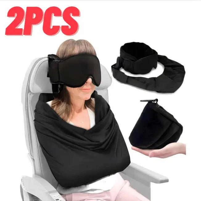 Airplane Travel Sleep Support Set with Eye Mask and Body Sling [YQT:AS-261006-003:dfb002a16bf1ae21]