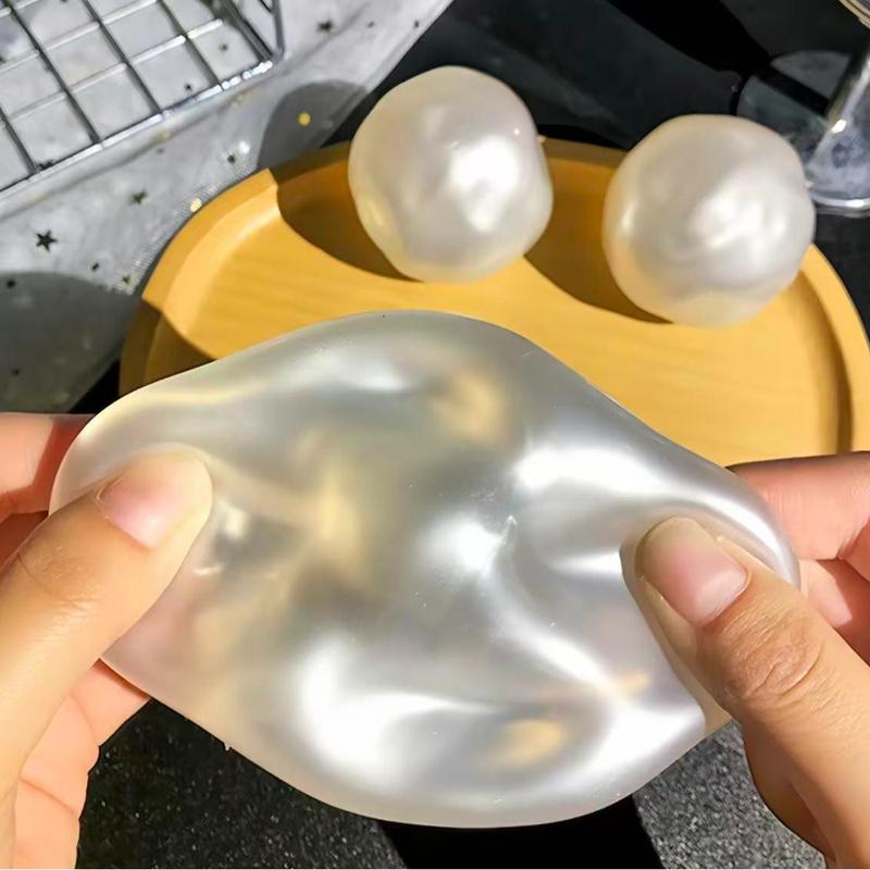 Soft Squeeze Fidget Toy with Rounded Shape in Translucent and Pearl Colors [YQT:AS-261006-006:c9126114124ad16c]