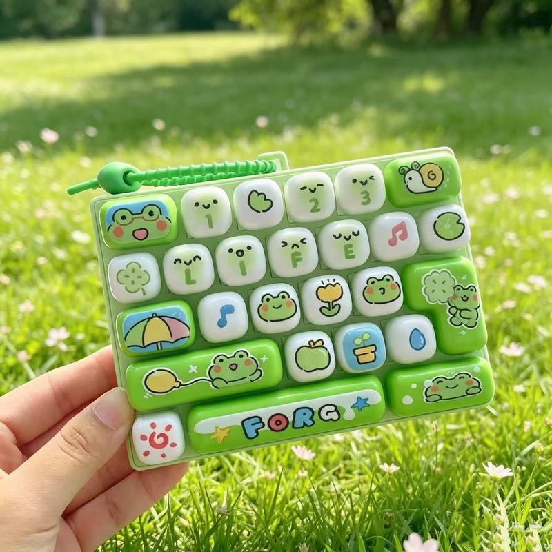 26-Key Mini Fidget Keyboard Keychain with Colorful Animal and Cartoon Designs [YQT:AS-261010-001:f05f615a14dd0632]